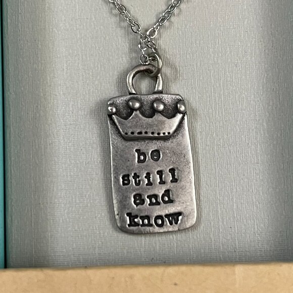 NEW Lisa Leonard Be Still and Know Necklace - Picture 2 of 6